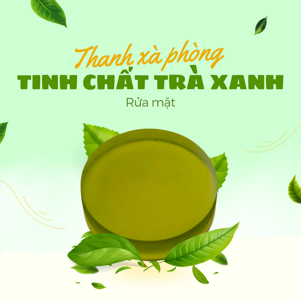 Thanh xà phòng rửa mặt tinh chất trà xanh