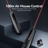  Bút Trình Chiếu Thông Minh VENTION KQP (Red/Green Laser Pointer, with Air Mouse Control, 2.4G, 100m Stable Connection, Low Battery Alert, Seamless Page Navigation) 