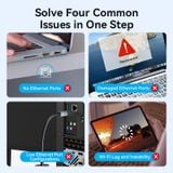  Đầu Chuyển Mạng LAN Type-C to Gigabit Ethernet VENTION CFP (1Gbps, 0.15m) 