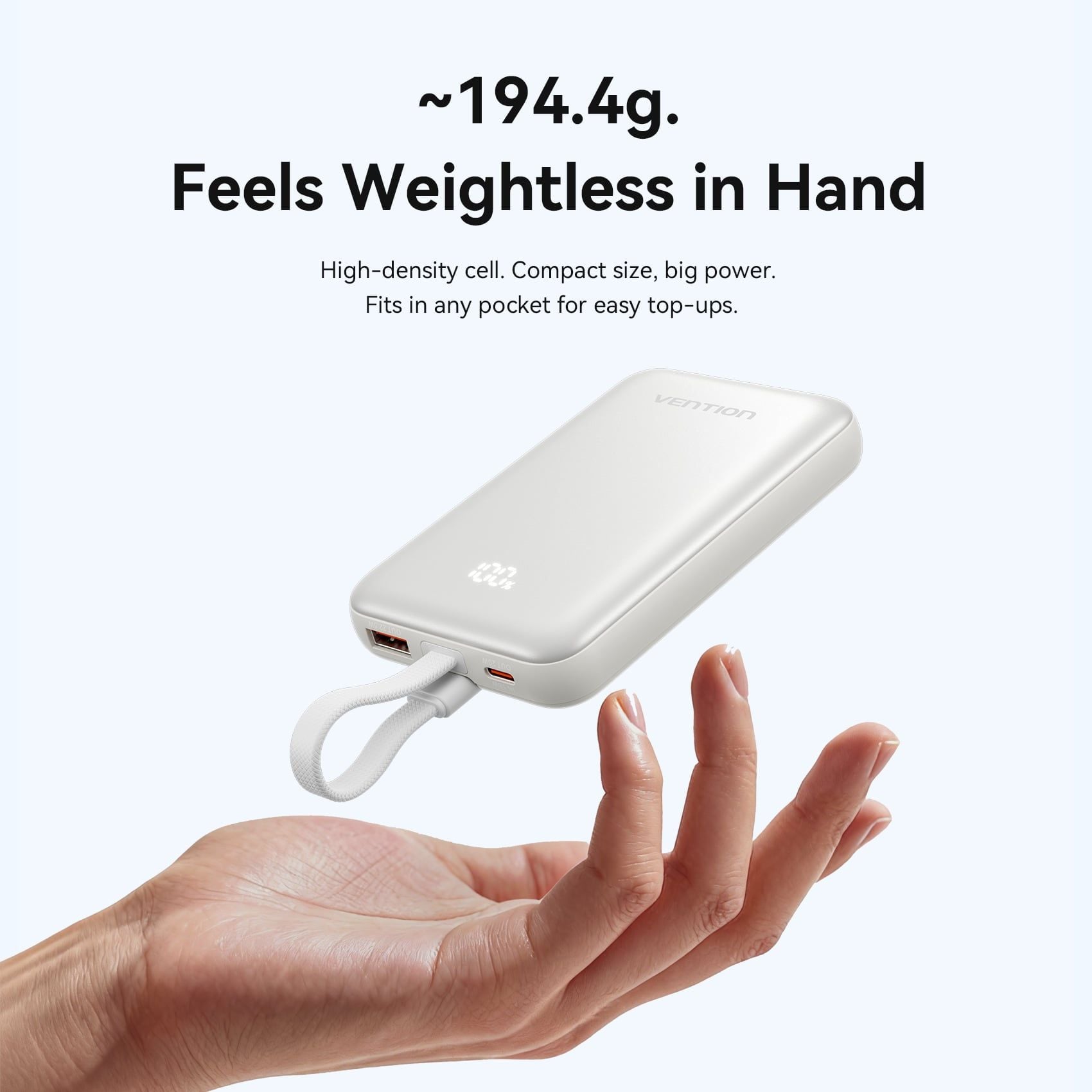 Pin dự phòng Vention FKQ 10000mAh 22.5W sạc từ tính - hình 4
