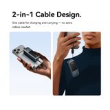  Pin Dự Phòng VENTION FKO 10000mAh 22.5W (1*Type-C + 1*USB-A port, with Built-in Type-C Lanyard Cable, LED Display Type) 