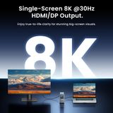  Trạm Sạc Đa Năng 13-in-1 VENTION TFX 8K (Thunderbolt 3/4, 8K@30Hz, TRRS Headset Jack, Interactive Touchscreen, Hidden Dual-Side Storage, Advanced Multi-Layer Cooling) 