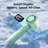  Quạt Cầm Tay Mini VENTION PBG (3000mAh, 8H, 100-Level Stepless Adjustment, Smart LED Display, 13000RPM, 90° Folding Head) 