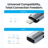  Đầu Chuyển OTG Type-C to Lightning VENTION CUD (480Mbps) 
