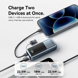  Pin Dự Phòng VENTION FKO 10000mAh 22.5W (1*Type-C + 1*USB-A port, with Built-in Type-C Lanyard Cable, LED Display Type) 