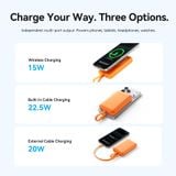  Pin Dự Phòng Không Dây Kèm Cáp Type-C VENTION FKQ 10000mAh 22.5W (15W Wireless Charging, 2*Type-C + 1*USB-A port, Digital Display, CCC / 3C Certification) 