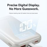  Pin Dự Phòng Không Dây Kèm Cáp Type-C VENTION FKQ 10000mAh 22.5W (15W Wireless Charging, 2*Type-C + 1*USB-A port, Digital Display, CCC / 3C Certification) 