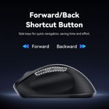  Chuột Không Dây Công Thái Học VENTION KTM (2.4GHz + Bluetooth 5.1, 4000DPI, 5-Level DPI Adjustment, 6 Buttons, ≤10m, AA Battery) 