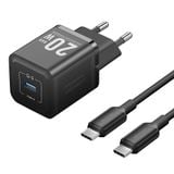  Bộ Sạc Nhanh GaN Kèm Cáp VENTION FEP (Type-C, 20W) 