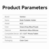  Đế Giữ Điện Thoại, Tablet Để Bàn VENTION KCZ (Alumiunm Material) 
