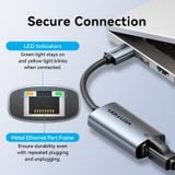  Đầu Chuyển Mạng LAN USB-A to Gigabit Ethernet VENTION CEZ (1Gbps, 0.15m) 