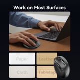  Chuột Không Dây Công Thái Học VENTION KTM (2.4GHz + Bluetooth 5.1, 4000DPI, 5-Level DPI Adjustment, 6 Buttons, ≤10m, AA Battery) 