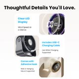  Quạt Để Bàn VENTION Lite 01 PBJ (3000mAh, 9.5H, LED Speed Display, 120° Wide-Angle Adjustment) 