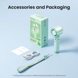  Quạt Cầm Tay Mini VENTION PBG (3000mAh, 8H, 100-Level Stepless Adjustment, Smart LED Display, 13000RPM, 90° Folding Head) 