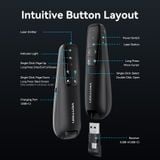  Bút Trình Chiếu Thông Minh VENTION KQP (Red/Green Laser Pointer, with Air Mouse Control, 2.4G, 100m Stable Connection, Low Battery Alert, Seamless Page Navigation) 