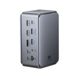  Trạm Sạc Đa Năng 13-in-1 VENTION TFX 8K (Thunderbolt 3/4, 8K@30Hz, TRRS Headset Jack, Interactive Touchscreen, Hidden Dual-Side Storage, Advanced Multi-Layer Cooling) 