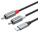  Cáp Chuyển Âm Thanh USB-C Male to 2RCA Male VENTION BIL (48K/16bit, DAC) 