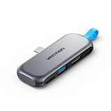  HUB Chuyển Đa Năng 4-in-1 USB-C Cable-Free VENTION THY (10Gbps, 100W, 4K@60Hz) 