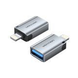  Đầu Chuyển OTG USB-A Female to Lightning Male OTG Adapter VENTION CUC (USB 2.0, 480Mbps) 