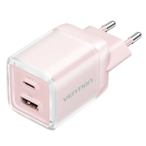  Củ Sạc Nhanh 2-Port USB (C + A) GaN Charger VENTION FCE - EU Plug (30W/30W, GaN V) 