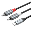  Cáp Chuyển Âm Thanh USB-C Male to 2RCA Male VENTION BIK (48K/16bit, DAC) 