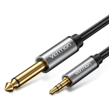  Cáp Chuyển Âm Thanh 3.5mm TRS Male to 6.35mm TS Male VENTION BCY (Nylon Braided, Hi-Fi) 