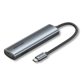  HUB Mở Rộng Đa Năng 5-in-1 USB-C Docking Station VENTION TGL (4K@30Hz, 100W, 5Gbps/480Mbps) 