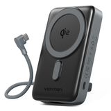  Pin Dự Phòng 10000mAh Qi2 35W VENTION FKH (35W, with Built-in USB-C Cable, Wireless Charging) 