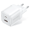  Củ Sạc 2-Port USB (C + A) GaN Charger VENTION FCG - EU Plug (70W/22.5W, GaN V) 