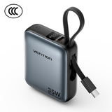  Pin Dự Phòng VENTION FHE 10000mAh 35W (Digital Dislplay, With Type-C Built-in Cable) 