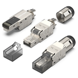  Đầu Nối Mạng Cat6A Shielded Toolless 8P8C RJ45 Modular Plug VENTION IDP 