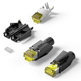  Đầu Nối Mạng Cat6A FTP 8P8C RJ45 Modular Plug DE Standard VENTION IDN 