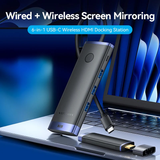  HUB Chuyển Đa Năng 6-in-1 USB-C Wireless HDMI VENTION TPV (3A + 1C, 5Gbps) 