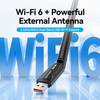  AX900 USB Wi-Fi Dual Band Adapter With High Gain Antenna VENTION KDW (Wi-Fi 6, 2.4GHz/5GHz, 5dBi) 