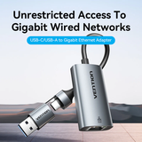  Đầu Chuyển Mạng LAN USB-C/USB-A to Gigabit Ethernet Adapter VENTION CFQ 