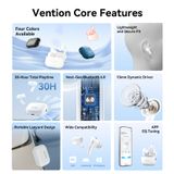  Tai Nghe Bluetooth TWS VENTION ECHO LITE E11 Plus NBVPlus (Bluetooth V6.0, 13mm Dynamic Drivers, 6H, IPX4, APP EQ Tuning) 