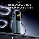  Pin Dự Phòng VENTION FKG 27000mAh 140W (with Built-in USB-C Cable, TFT Display, PD3.1 & PPS & UFCS) 