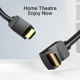  Cáp HDMI2.0 4K Right Angle 90° VENTION AAR (4K@60Hz, 18Gbps, HDR) 
