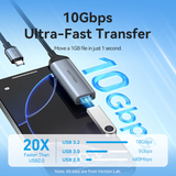  Đầu chuyển 2-in-1 USB 3.2 Gen 2 VENTION CCB (USB-C Male to USB-A Female/PD Power Supply, 100W, 10Gbps) 