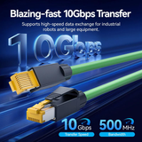  Đầu Nối Mạng Cat6A FTP Shock-Resistant 8P8C RJ45 VENTION IDO (10Gbps, 500MHz) 