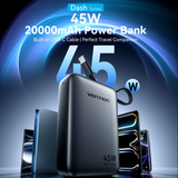  Pin Dự Phòng VENTION FHG 20000mAh 45W (with Built-in Type-C Cable) 