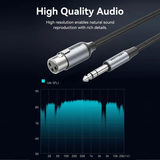  Cáp chuyển âm thanh 6.35mm Male to XLR Female VENTION BKG 