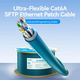  Dây Cáp Mạng LAN Ultra-Flexible Cat6A SFTP VENTION IHT (10Gbps, 500MHz, 305M) 