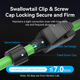  Đầu Nối Mạng Cat6A FTP Shock-Resistant 8P8C RJ45 VENTION IDO (10Gbps, 500MHz) 