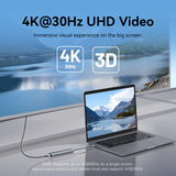  HUB Mở Rộng Đa Năng 5-in-1 USB-C Docking Station VENTION TGL (4K@30Hz, 100W, 5Gbps/480Mbps) 