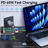  Đầu Chuyển Âm Thanh USB-C Male to 3.5mm Female Kèm Cổng Sạc Nhanh VENTION BIG (PD60W, 32bit/384KHz, Hi-Fi, DAC) 