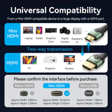  Cáp Chuyển HDMI-C to HDMI-A VENTION AGJ (8K@60Hz, 48Gbps, HDR) 