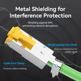  Đầu Nối Mạng Cat6A FTP Shock-Resistant 8P8C RJ45 VENTION IDO (10Gbps, 500MHz) 