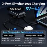  Pin Dự Phòng Kèm Cáp Type-C VENTION FKD 20000mAh 65W (2*Type-C + 1*USB-A port, Digital Display) 