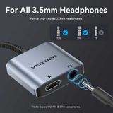 Đầu Chuyển Âm Thanh USB-C Male to 3.5mm Female Kèm Cổng Sạc Nhanh VENTION BIG (PD60W, 32bit/384KHz, Hi-Fi, DAC) 